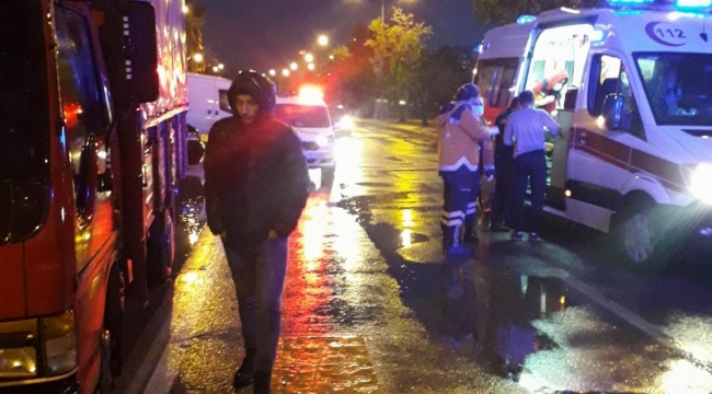 Samsun'da motosiklet yayalara çarptı: 4'ü yaya 5 yaralı