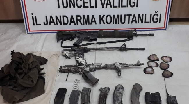 Tunceli'de 3 teröristin öldürüldüğü operasyonda silah ve mühimmat ele geçirildi
