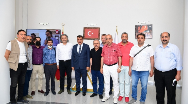 Malatya Gazeteciler Cemiyeti'nden Başkan Gürkan'a ziyaret