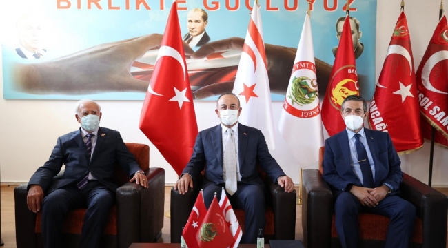 Çavuşoğlu, Türk Mukavemet Teşkilatı Mücahitler Derneği temsilcileriyle bir araya geldi